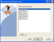 Advanced Time Reports Link screenshot